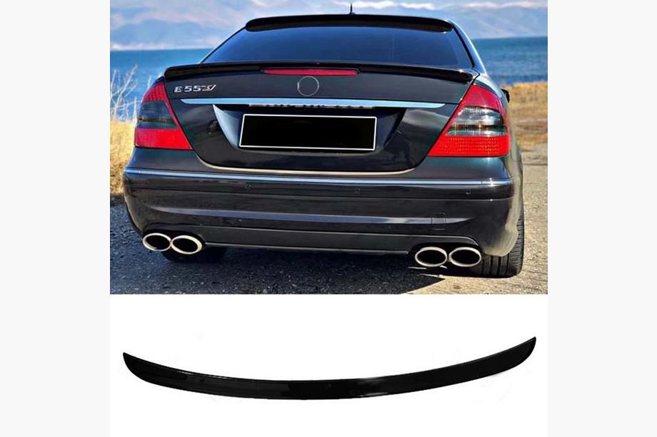Mercedes E-class W211 2002-2009 гг. Спойлер DPT (Черный Глянец) Image