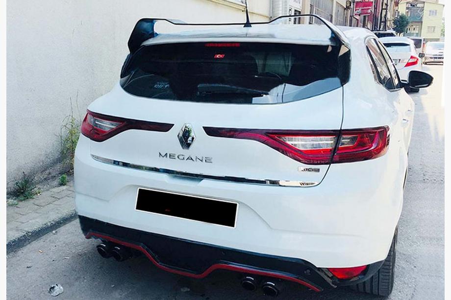 Renault Megane IV 2016-2025 гг. Спойлер DPT (HB, Черный Глянец) Фото 4