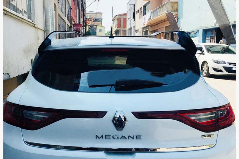 Renault Megane IV 2016-2025 гг. Спойлер DPT (HB, Черный Глянец) Фото 2