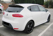 Seat Leon 2005-2012 гг. Спойлер DPT V-4 (2009-2012, Черный Глянец) фото 4