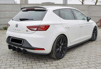 Seat Leon 2013-2020 гг. Спойлер DPT V-8 (Черный Глянец) фото 3