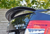 Skoda Octavia III A7 2013-2019 гг. Спойлер DPT V-3 (Черный Глянец) фото 2
