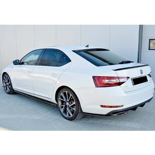 Задний Спойлер DPT V-1 (2015-2019, Черный Глянец) Skoda Superb 2015-2024 гг. фото 4