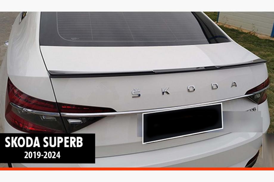 Skoda Superb 2015-2024 гг. Спойлер DPT V-3 (2019-2024, Черный Глянец) Image