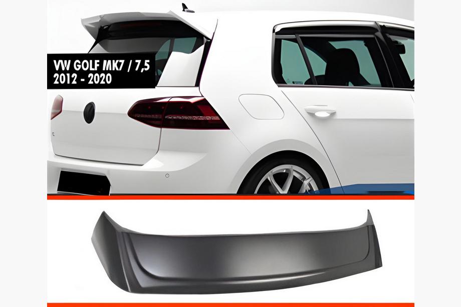 Volkswagen Golf 7/E-Golf 2012-2020 гг. Спойлер DPT V-6 (HB, Черный Глянец) Image