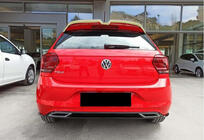 Volkswagen Polo 2017- гг. Задний Спойлер DPT V-4 (2017-2021, HB, Черный Глянец) фото 4