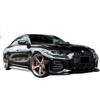 Передний лип DPT V-2 (для G22/G23, Черный Глянец) BMW 4 серия G22/23/26 2020- гг. фото 4