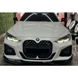 Передний лип DPT V-2 (для G22/G23, Черный Глянец) BMW 4 серия G22/23/26 2020- гг. фото 3