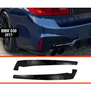 Задние накладки FLAP DPT (для M-Sport/M5 F90, черный глянец) фото 1