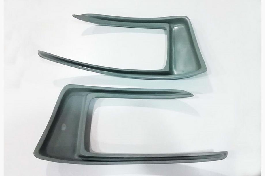 Seat Leon 2013-2020 гг. Накладки на задний бампер DPT (2017-2020, 2 шт, черный глянец) Фото 7