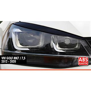 Реснички на Фары DPT (2шт, Черный Глянец) Volkswagen Golf 7/E-Golf 2012-2020 гг.