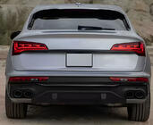 Audi Q5 2017-2025 гг. Задний диффузор (2020-2024, с насадками Black) фото 3