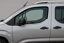 Toyota Proace City 2016- гг. Окантовка окон Omsa Line (2 шт, нержавейка) фото 2