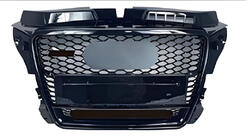 Audi A3 2003-2012 гг. Передняя решетка RS-Style V-2 (2008-2012, черная) фото 1