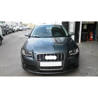 Передняя решетка радиатора S-Style (2008-2012, серая с хромом) Audi A3 2003-2012 гг. фото 3