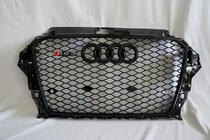 Audi A3 2012-2020 гг. Передняя решетка RS-Style (2012-2016, черная) фото 1