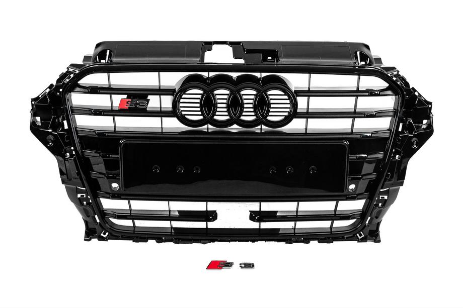 Audi A3 2012-2020 гг. Передняя Решетка S-Style (2012-2016, черная) Image