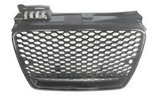 Audi A4 B7 2004-2008 гг. Передняя решетка RS-Style V-2 (без логотипа, черная с хромом) фото 1