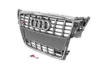 Audi A4 B8 2007-2015 гг. Передняя решетка RS-Style (2007-2011, серая с хромом) фото 2