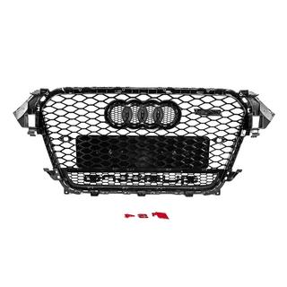 Передняя решетка радиатора RS-style черная с надписью Quattro (2012-2015) фото 4