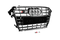 Audi A4 B8 2007-2015 гг. Передняя решетка S-Style (2012-2015, черная с хромом) фото 3