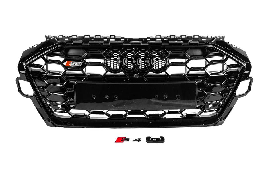 Audi A4 B9 2015-2024 гг. Передняя решетка S-style (2019-2024, черная) Image