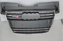 Audi TT 2006-2014 гг. Передняя решетка S-Style (2008-2014, черная с хромом) фото 1