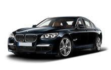 BMW 7 серия F01/F02 2008-2015 гг. Ноздри 1 Полоса (Черный Глянец с Хромированной Окантовкой) фото 1