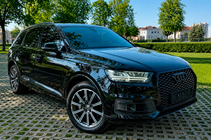 Audi Q7 2015–2026 гг. Передняя решётка радиатора в стиле RSQ7 (2015-2019, чёрная) фото 5