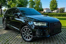 Audi Q7 2015–2026 гг. Передняя решётка радиатора в стиле RSQ7 (2015-2019, чёрная) фото 5