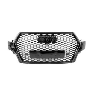 Передняя решетка RS-Style (2015-2019, черная) Audi Q7 2015–2026 гг. фото 2