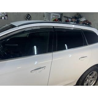 Ветровики с хромированным молдингом Niken Luxury (6 шт) Volvo XC60 2009-2017 гг. фото 4