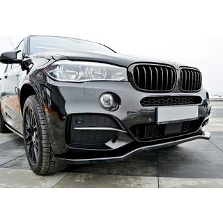 Передний лип-спойлер DPT V-1 (для M-Sport, Черный Глянец) BMW X5 F15 2013-2018 гг. фото 3