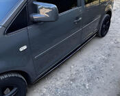 Volkswagen Caddy 2015-2020 гг. Боковые Пороги Performance (черные) фото 5