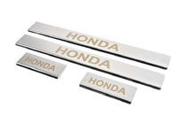 Honda CRV 2007-2011 гг. Накладки на пороги Carmos (4 шт, нержавейка) фото 2