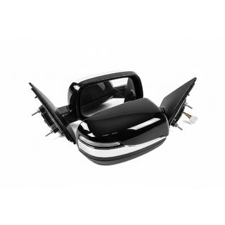 Накладки на зеркала (2 шт, хром) Toyota Land Cruiser 300 2021- гг. фото 1