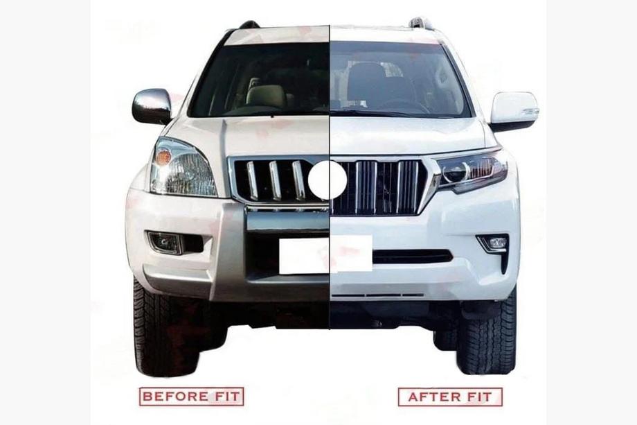 Toyota Land Cruiser Prado 120 2002-2009 гг. Комплект рестайлинга в Toyota Land Cruiser Prado 150 2017+ Фото 33