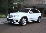BMW X5 E70 2007-2013 гг. Накладка на передний бампер (2010-2013, грунтованная под покраску) фото 10
