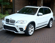 BMW X5 E70 2007-2013 гг. Накладка на передний бампер (2010-2013, грунтованная под покраску) фото 9