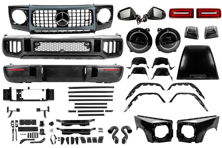 Mercedes G class W463 1990-2018 гг. Комплект рестайлинга в W465 2025 G63 Image