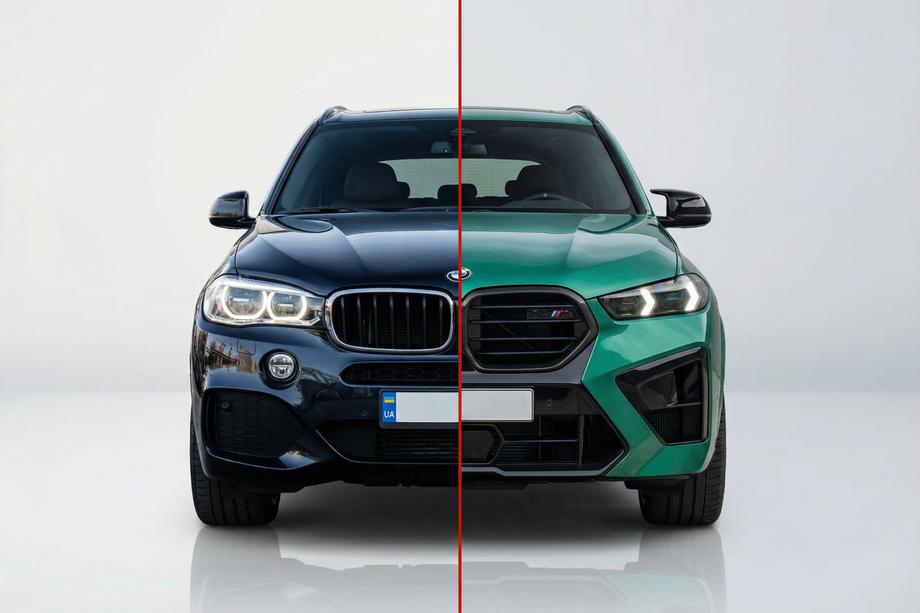 BMW X5 F15 2013-2018 гг. Комплект рестайлинга в X5M F95 2024 (без замены крышки багажника) Image