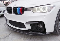 BMW 4 серия F32/F33/F36 2012-2020 гг. Передний Сплиттер DPT Lip V-1 (Для M4, Черный Глянец) фото 5