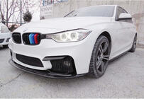 BMW 4 серия F32/F33/F36 2012-2020 гг. Передний Сплиттер DPT Lip V-1 (Для M4, Черный Глянец) фото 6