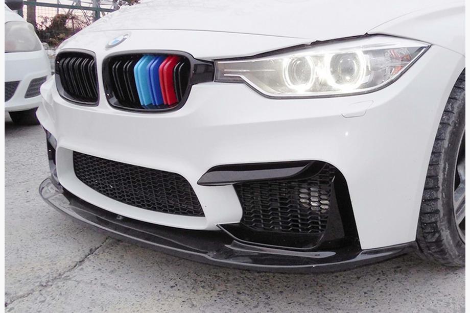 BMW 4 серия F32/F33/F36 2012-2020 гг. Передний Сплиттер DPT Lip V-1 (Для M4, Черный Глянец) Фото 5