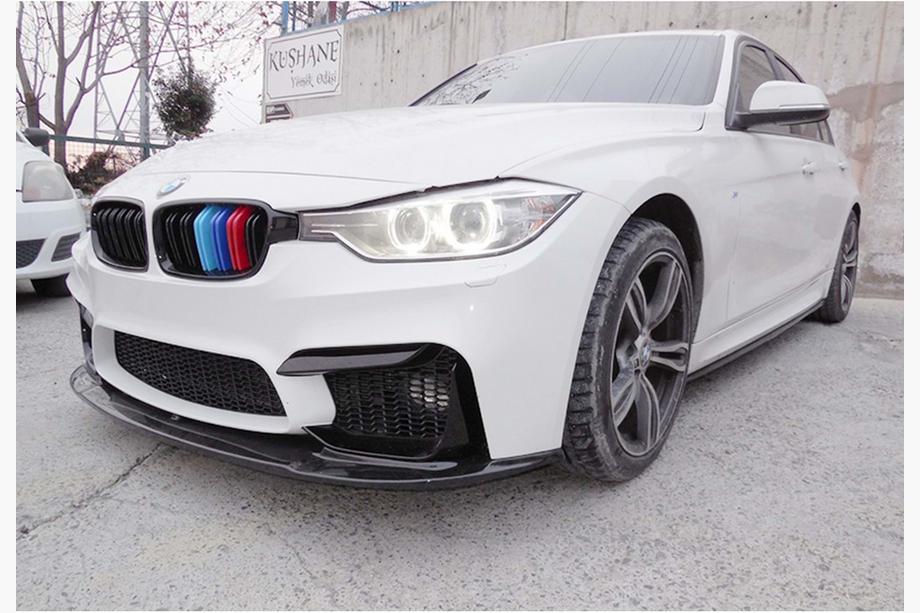 BMW 4 серия F32/F33/F36 2012-2020 гг. Передний Сплиттер DPT Lip V-1 (Для M4, Черный Глянец) Фото 6
