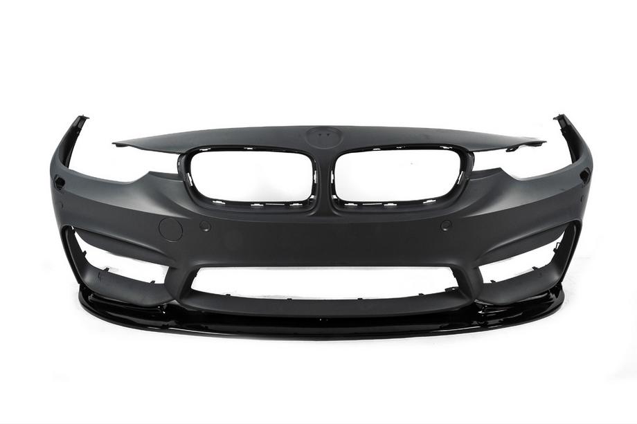 BMW 4 серия F32/F33/F36 2012-2020 гг. Передний Сплиттер DPT Lip V-1 (Для M4, Черный Глянец) Фото 12