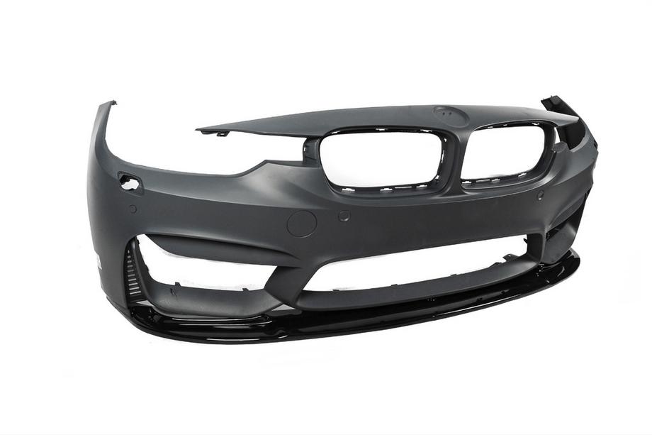 BMW 4 серия F32/F33/F36 2012-2020 гг. Передний Сплиттер DPT Lip V-1 (Для M4, Черный Глянец) Фото 13