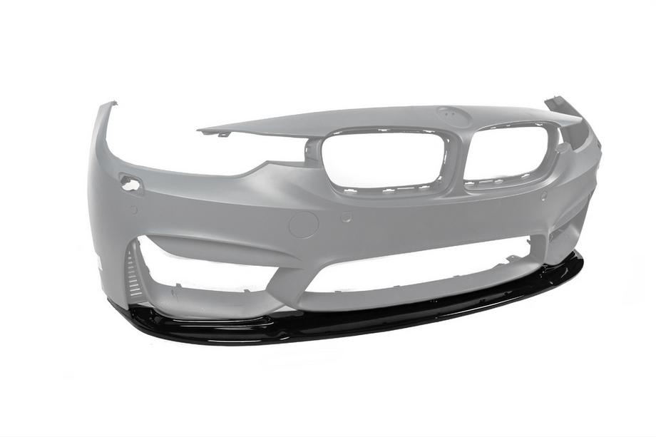 BMW 4 серия F32/F33/F36 2012-2020 гг. Передний Сплиттер DPT Lip V-1 (Для M4, Черный Глянец) Фото 8