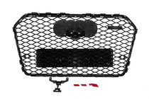 Audi A6 C7 2011-2017 гг. Передняя черная решетка RS-style (2014-2017) фото 4