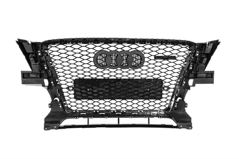 Audi Q5 2008-2017 гг. Передняя решётка RSQ-Style (2008-2012, чёрная с хромом) Фото 4